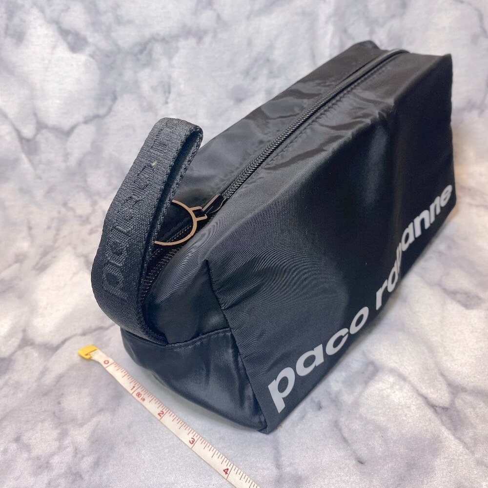 Paco Rabanne Phantom Travel Kit-Black Reversible Pouch&Key Chain Set-2pc-NEW - Picture 10 of 14